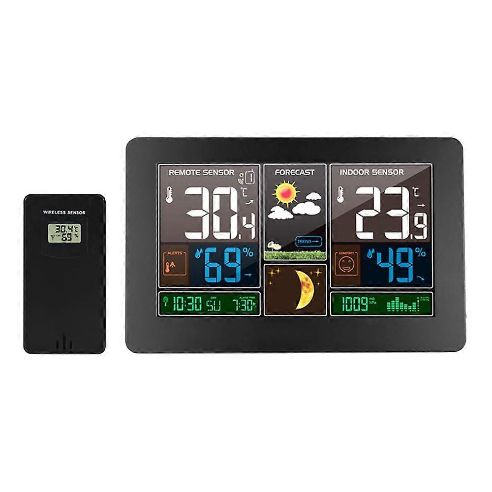 Weather Station Wireless Indoor Outdoor Thermometer, Color Display Digital Weather Thermometer