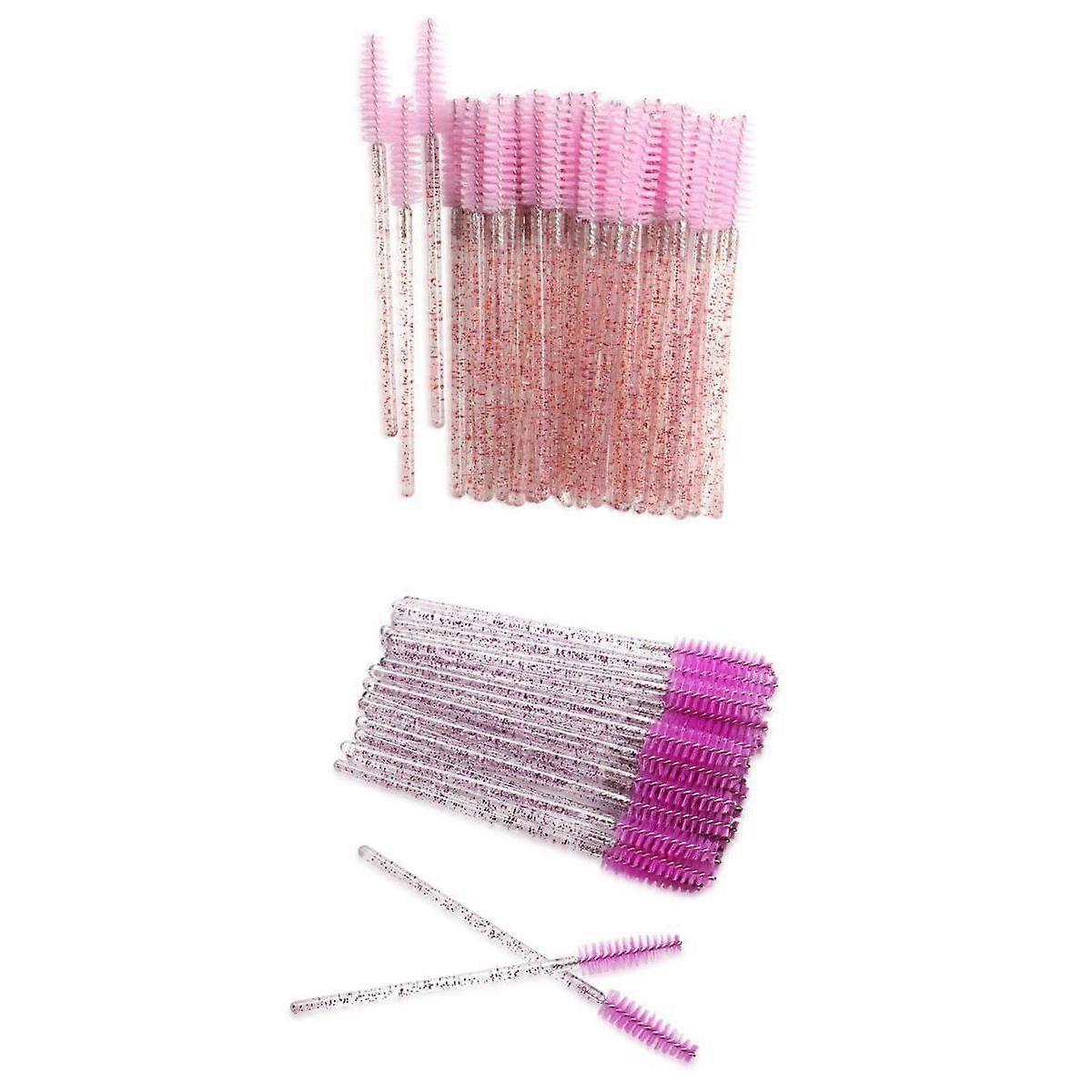 200-pack Brush Disposable Mascara Wands Crystal Applicators