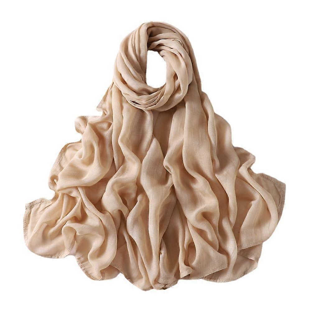 Solid Color cotton and linen Breathable shawl Solid Color Scarf Scarf the perfect choice for fashion and warmth