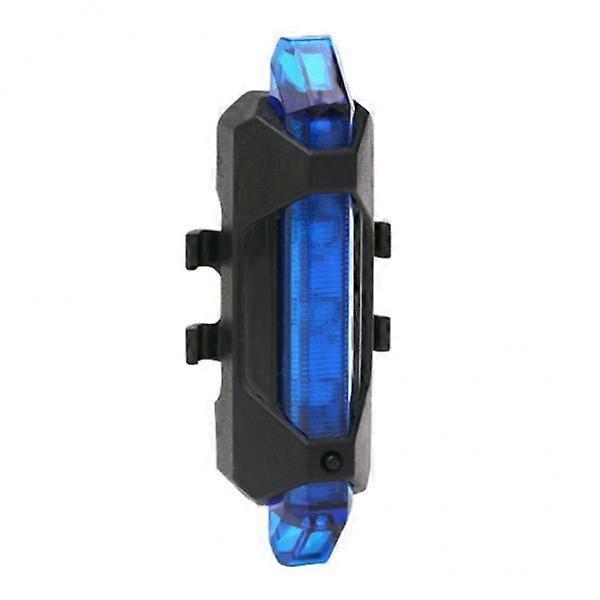 4X 1x Bike Tail Light USB Rechargeable Light Super Bright Safty Light Blue