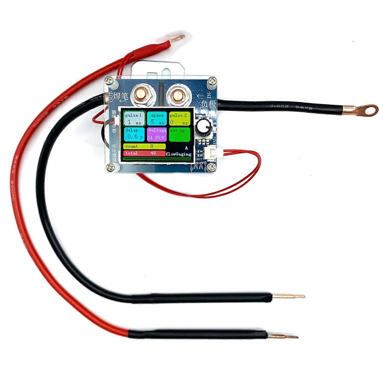 Spots Welder Module Adjustable Time Current Spots Welding Machine Control Board Digital Display for 18650 Battery