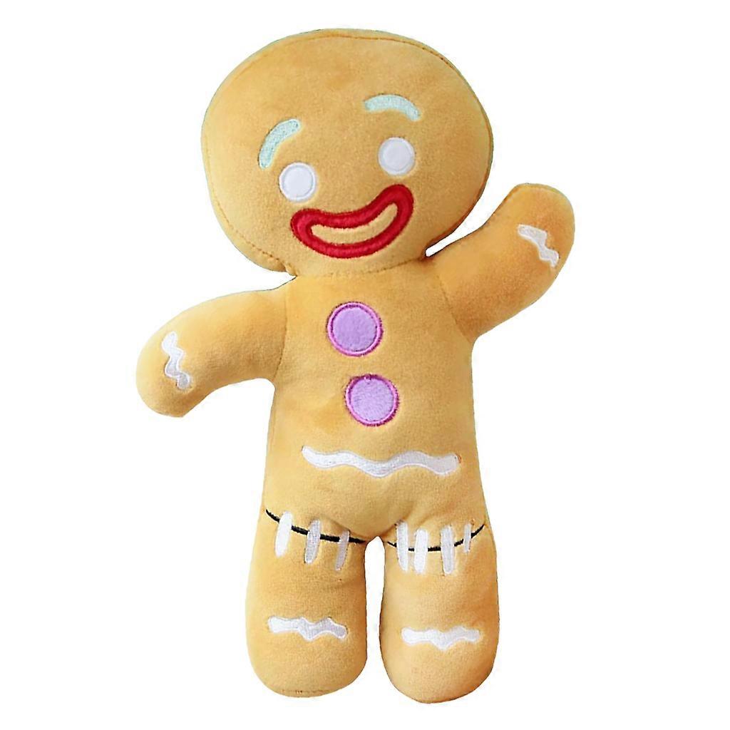 Smile Gingerbread Man Plush Biscuit Toys Cute Sleeping Pillow Soft Plush Sofa for Doll House Decoration Multi-size Choic Multicolor
