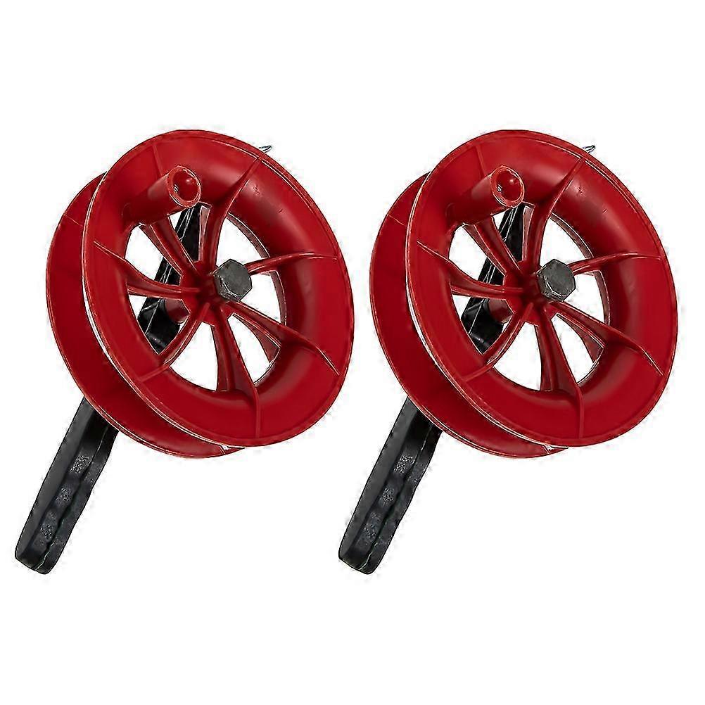 2pcs Kite Spools with Reels - 20x14cm Red Kite String Winders