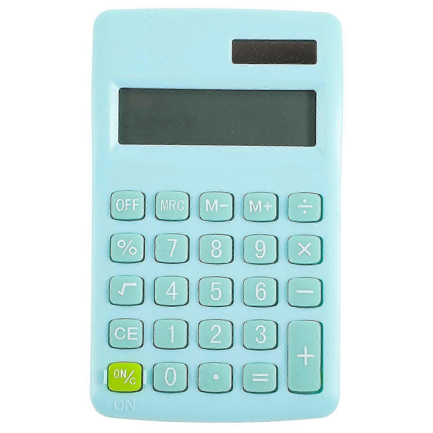 Small Calculator Solar Battery Dual Powered Student Learning Calculator