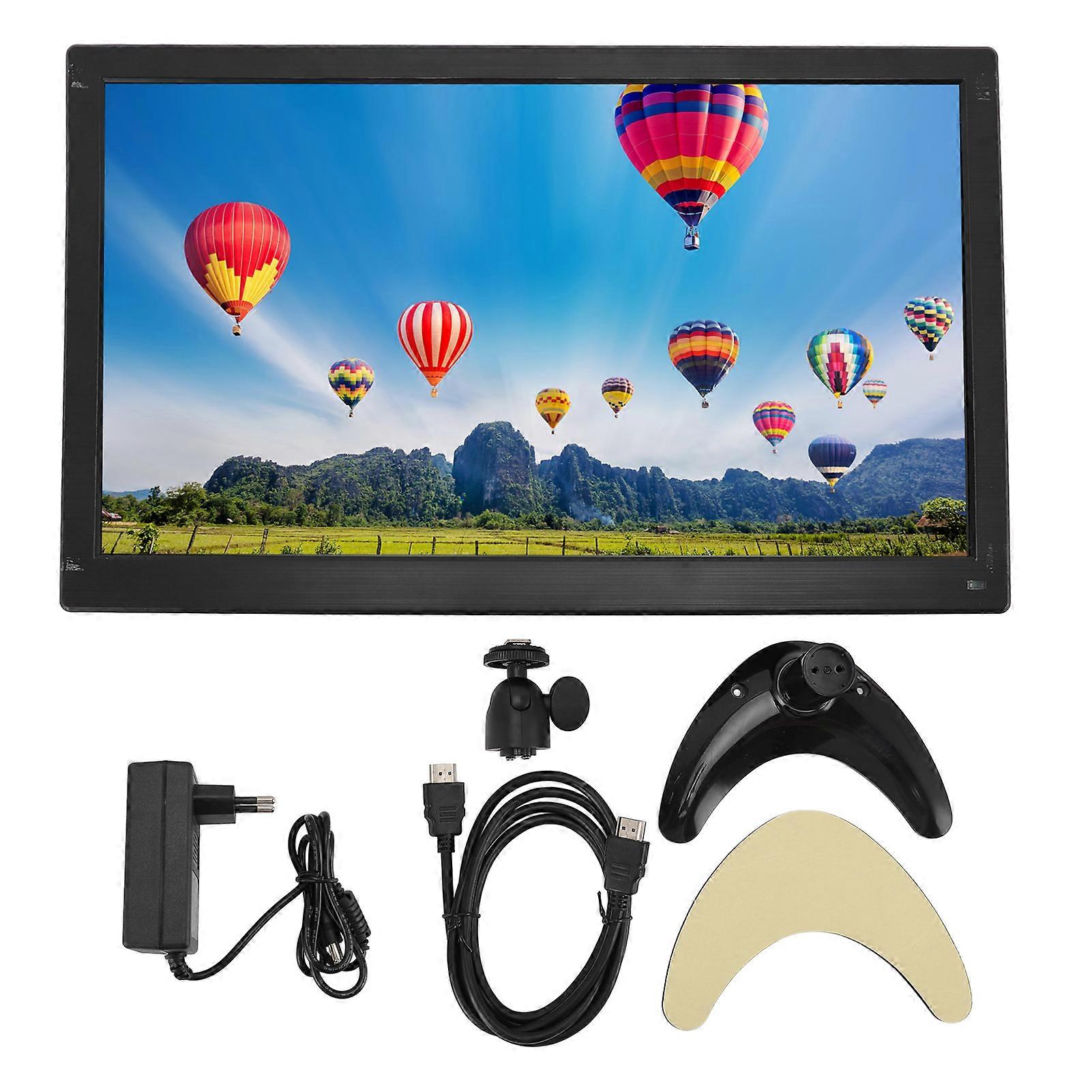 15.6 Inch External Screen 1920x1080 with Speaker USB BNC VGA for RasPi PC TV Game Console