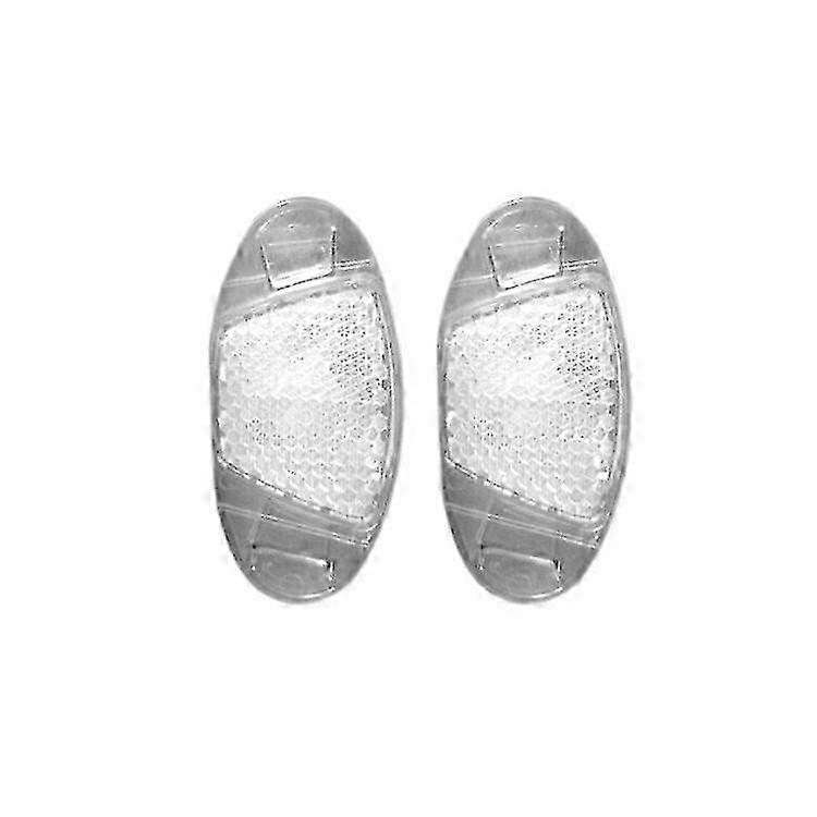 10 stykker hvite hjulreflektorer, ideelle for å forbedre sikkerheten ved nattkjøring for sykler