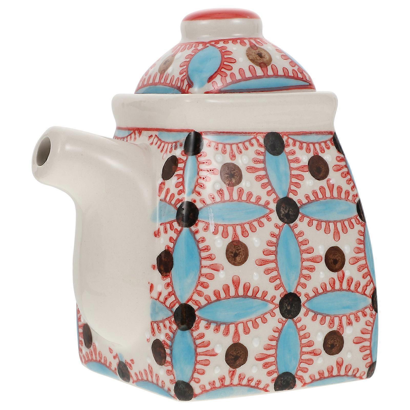 Here's a creative and engaging product description for your **Creative Ceramic Seasoning Jar Blue Square Spice Container**:
### 🌊 **Creative