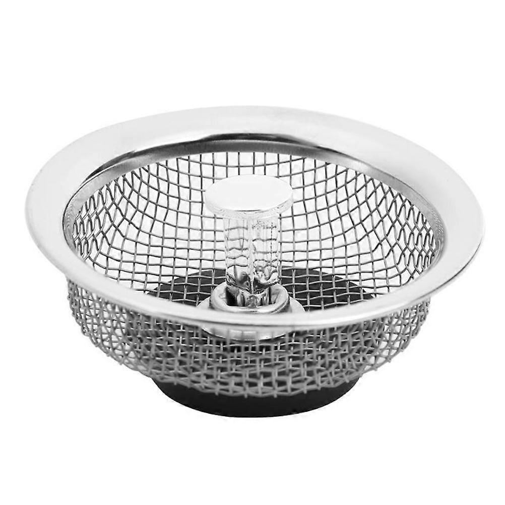Stainless Steel Kitchen Sink Strainer Filter Drain Plug for Food Particle Blockage, Durable High Density Design
