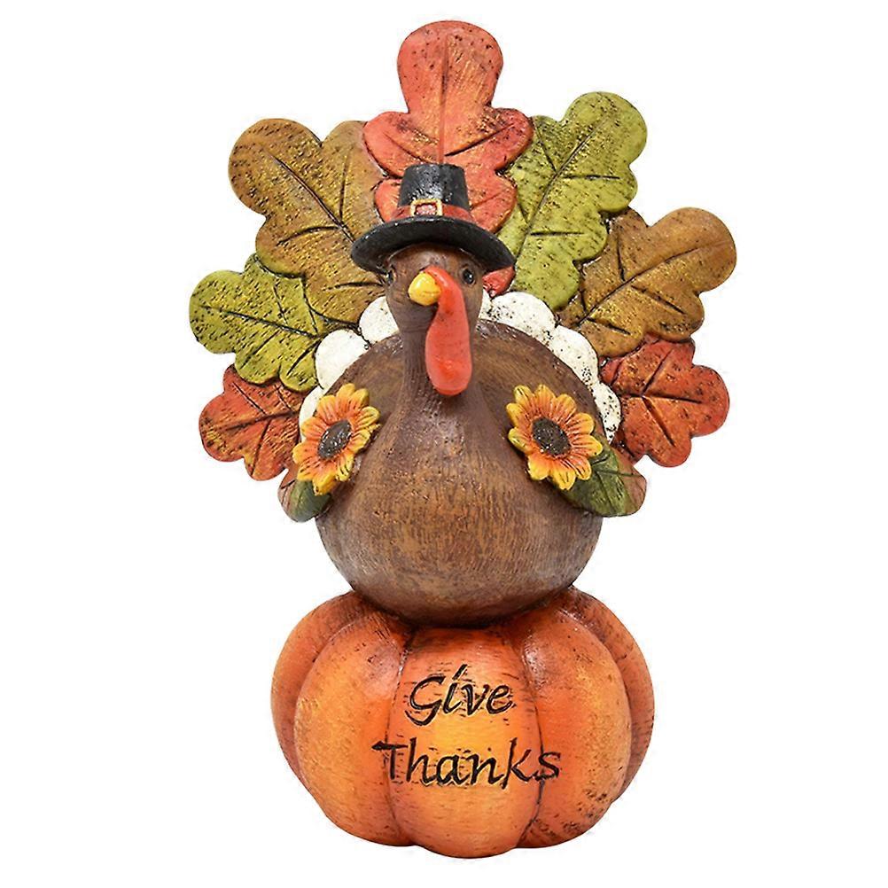 Thanksgiving Table Decoration Made of Resin in Orange Color for Fall Festive Decor