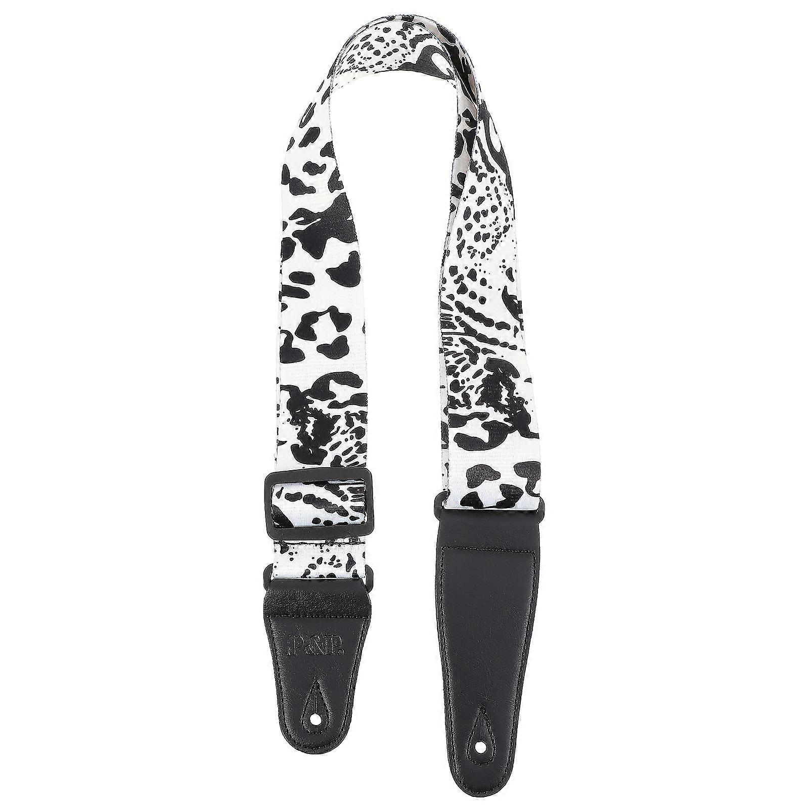 Printed Guitar Shoulder Strap Polyester Strap for Musical Instrument Use