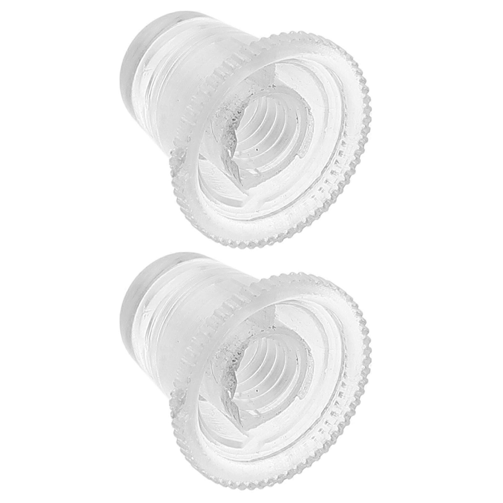 Transparent Umbrella Tip Caps Replacement Screw Covers for Folding Umbrellas – Universal Fit for Multiple Models – 2pcs Set