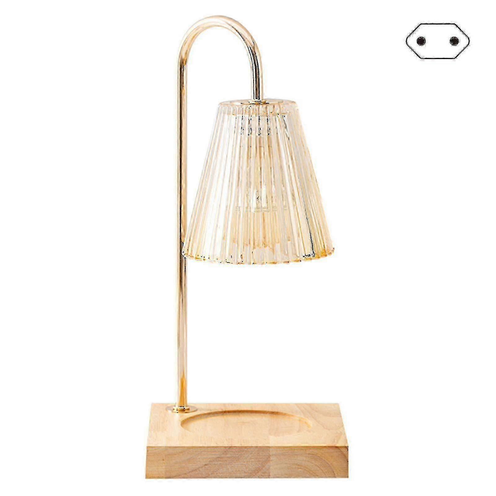 Flameless Candle Warmer Lamp with Scent Diffuser, Champagne Gold for Home & Bedroom (Regular EU)