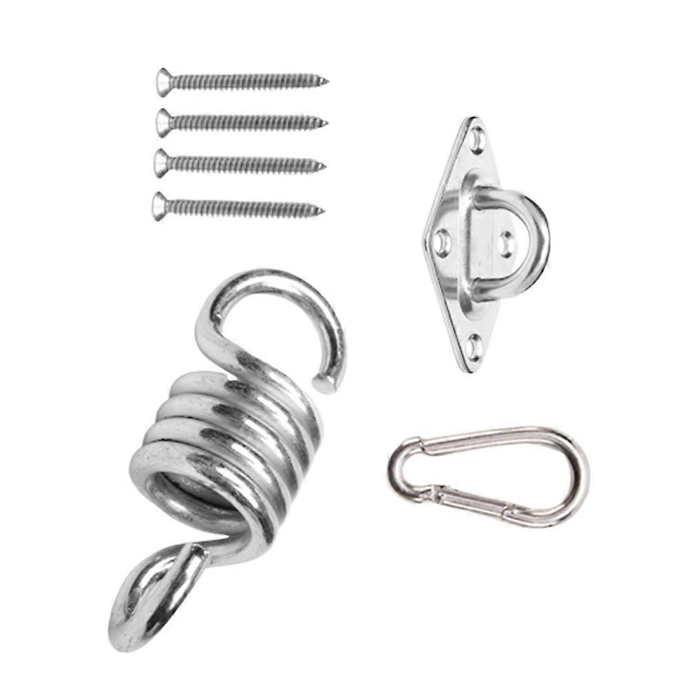 Hoisting Hardware Outdoor Hammock Swing Accessories Set Silver Hanging Chair Fixing Kit 1Set