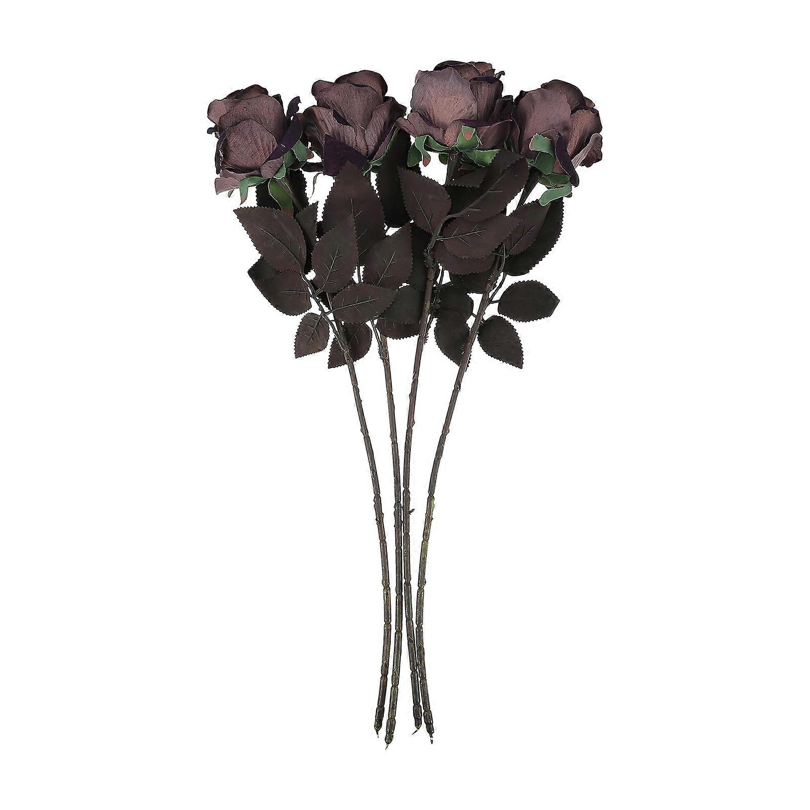 Halloween Decors Artificial Flowers Festive Atmosphere 4Pcs Set