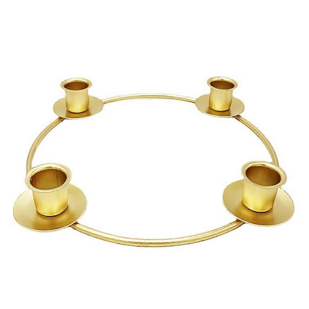 Iron Candle Stand Decoration Candle Placement Square Base Tall Design 1Set