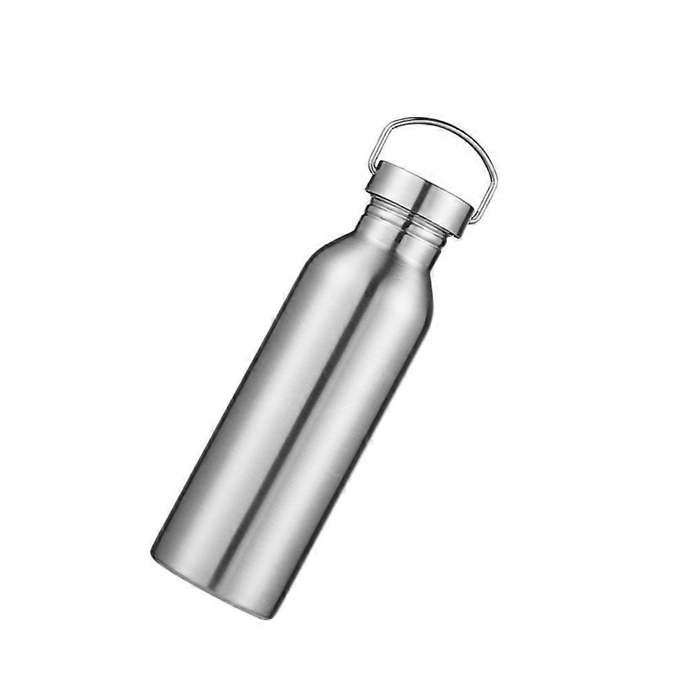 Large Capacity Water Bottle Stainless Steel Dirt Prevention Home 750ml Silver 1Pack