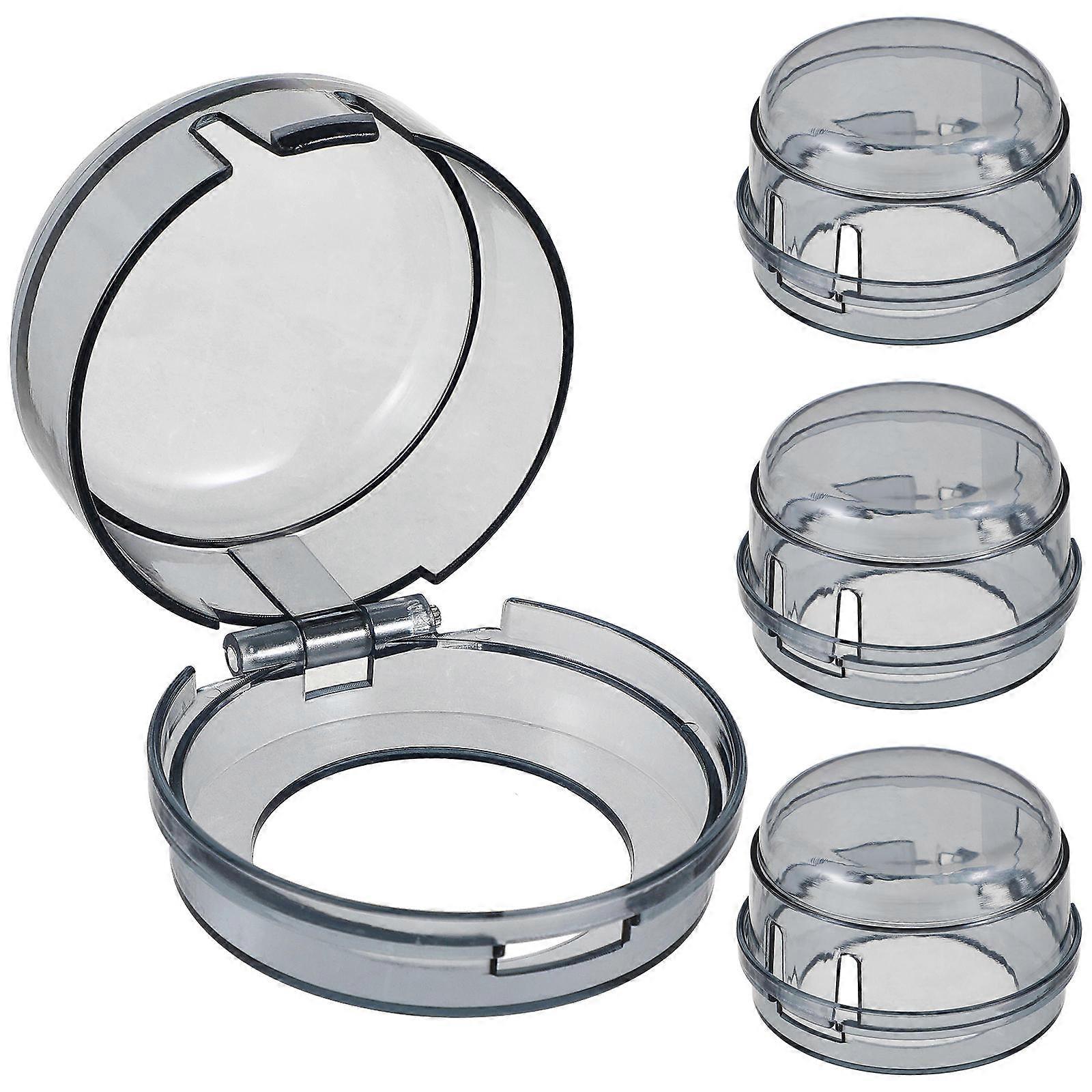 4pcs Gas Stove Knob Covers Safety Protectors Prevent Accidental Activation Easy Temperature Control for Home Use