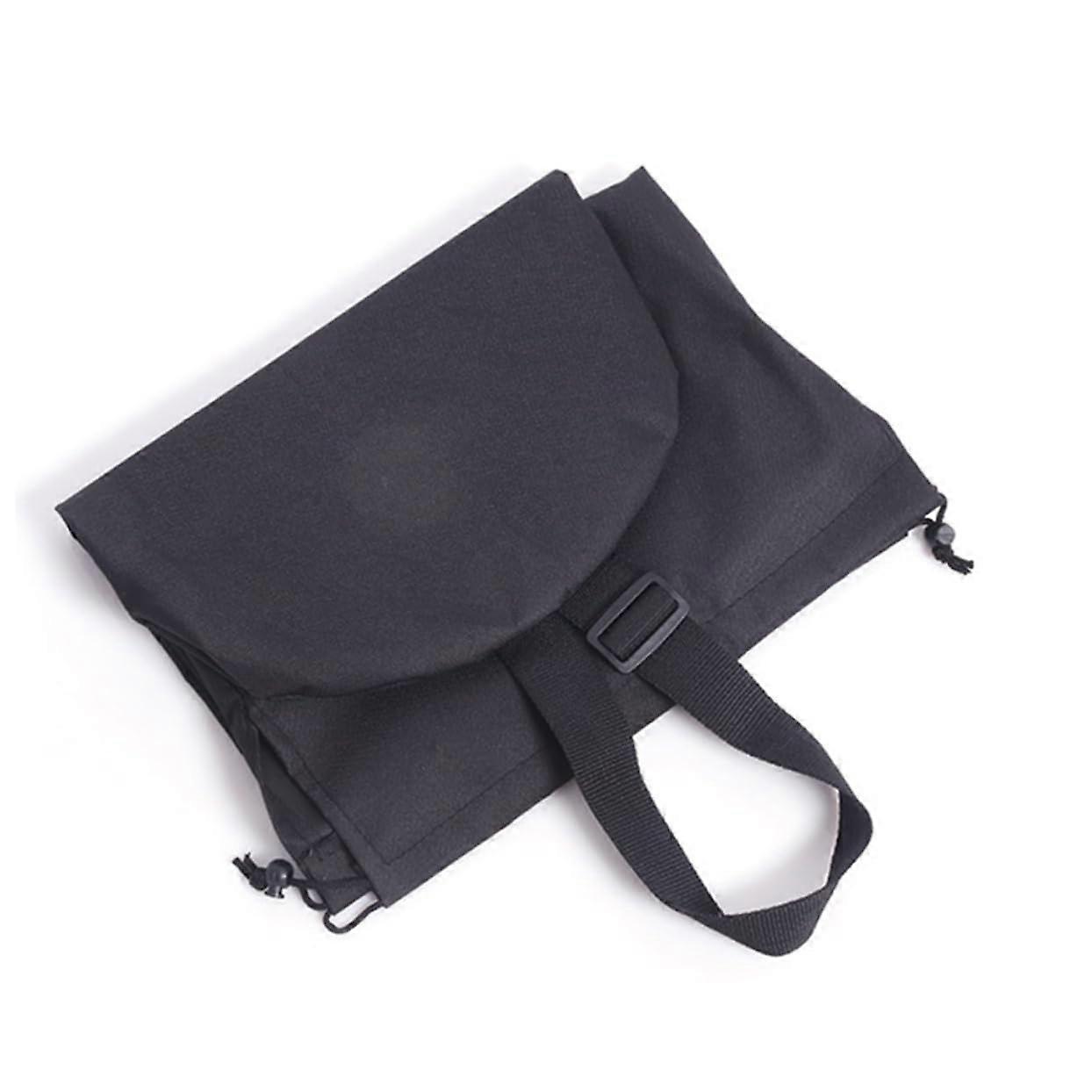 Skateboard Backpack with Drawstring, Comfortable Black Scooter Bag, Durable Fabric, Adjustable Shoulder Straps