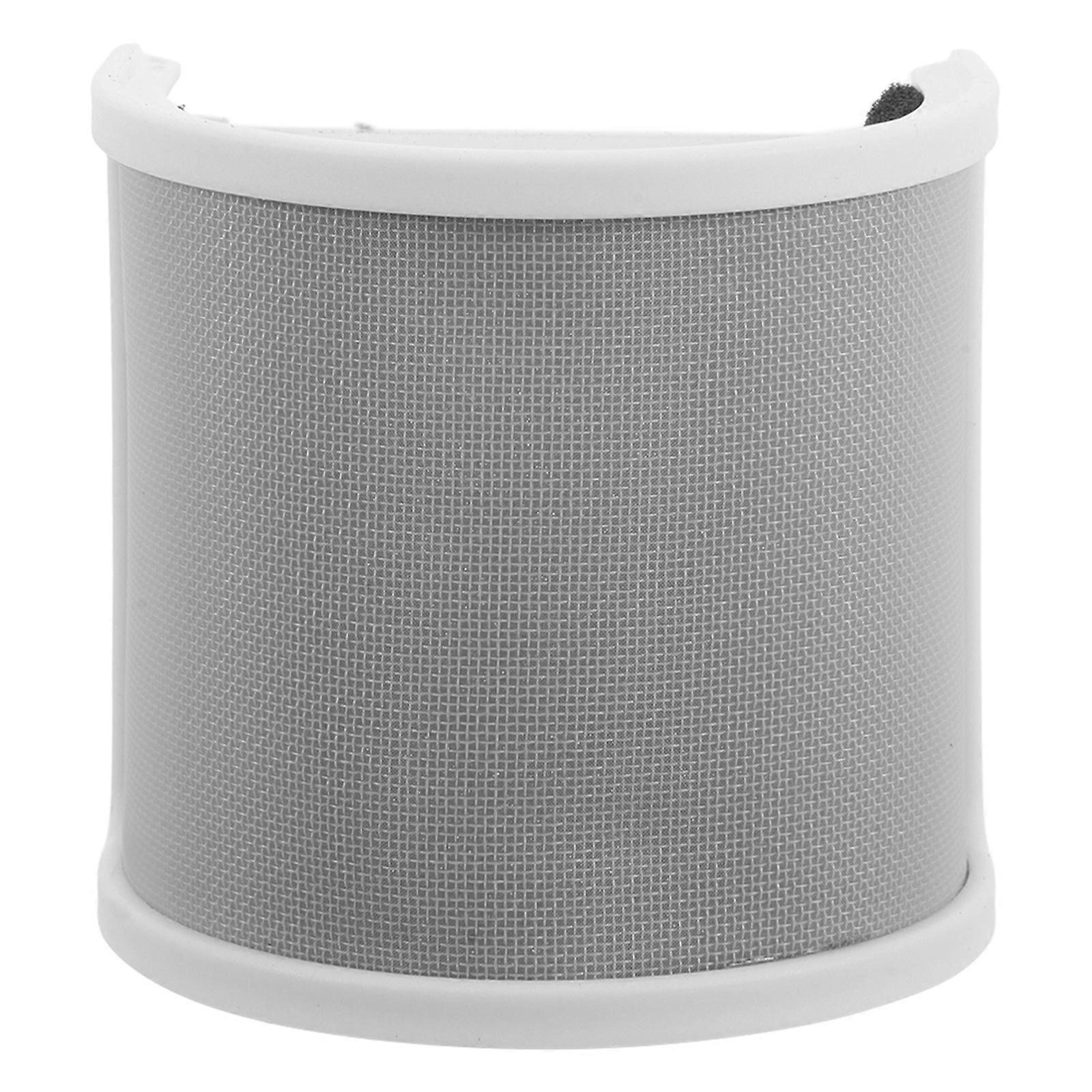 Microphone Pop Filter Screen: U-Shaped Shield Mic Windscreen Covers With Metal Mesh For Recording Videos Streaming Podcasting