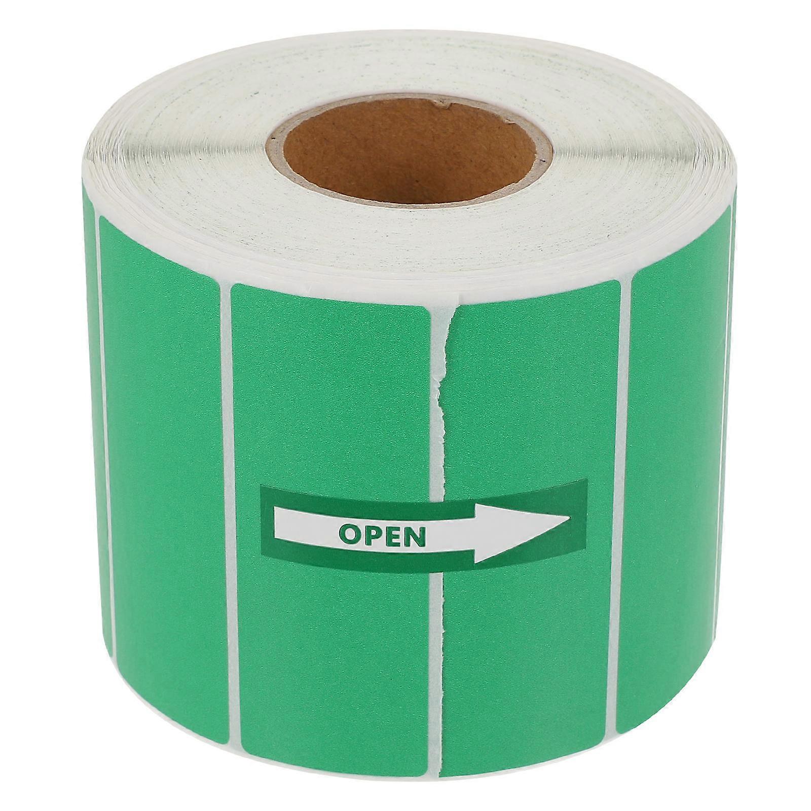 Useful Label Stickers Simple Paper Stickers Scratch-Proof Waterproof Perfectly Sized Label Printing General Users 8X3X0.1Cm Green 1500Pcs