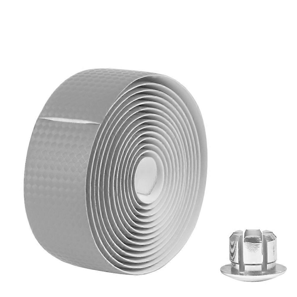 Bicycle Handlebars Shock-Absorbing Carbon Fiber Handlebar Tape Wrap Non-Slip Vibration Reduction 1Set