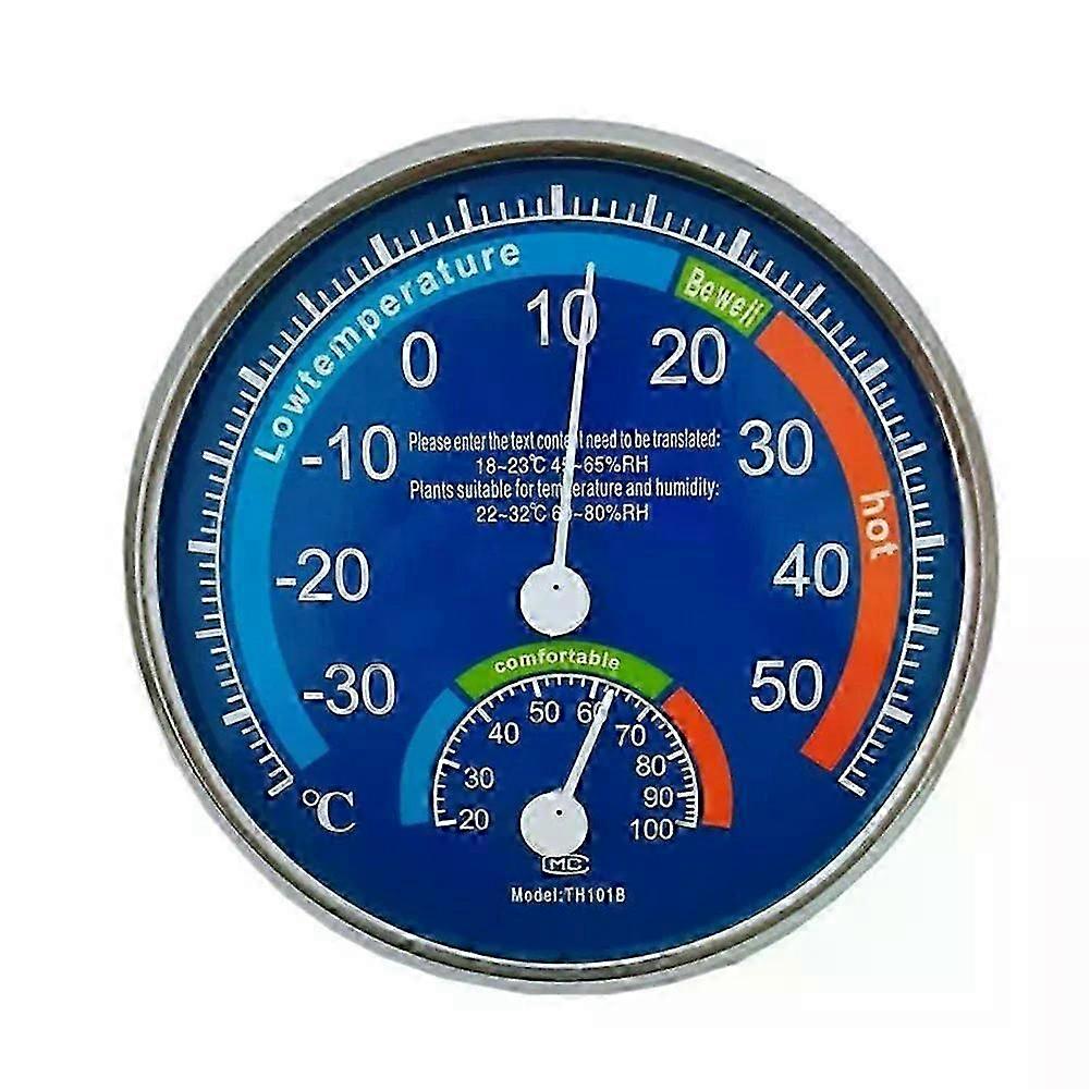 Thermo-hygrometer ABS Black/blue Room Climate Control Inside Thermometer Hygrometer Thermo Analogue Humidity