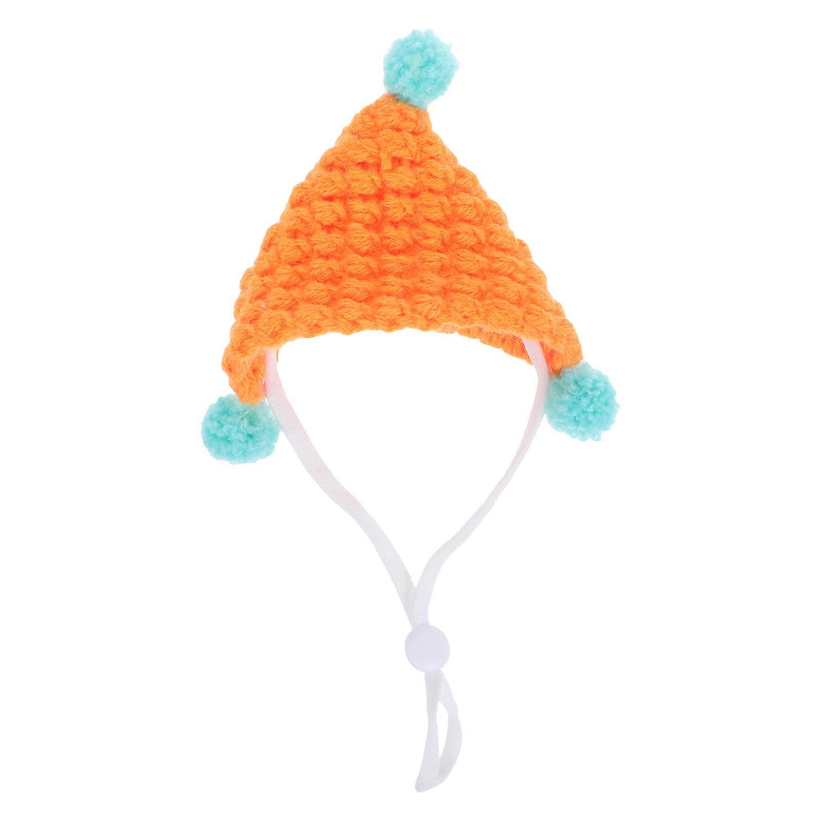 Knitted Mini Hat for Small Pets – Cute Guinea Pig & Hamster Accessory for Holiday Photos, Pet Photography & Decoration