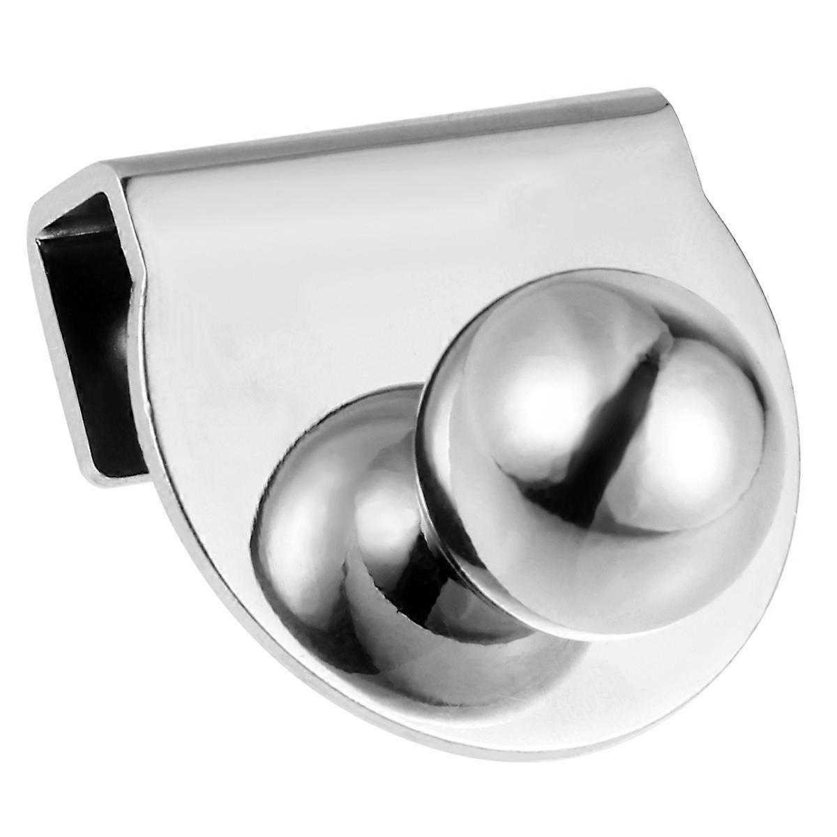 Pull Knob Creative Bathroom Glass Door Handle No Drilling Kitchen Easy Install Silver 4.5X4cm Round Classical 1Pcs