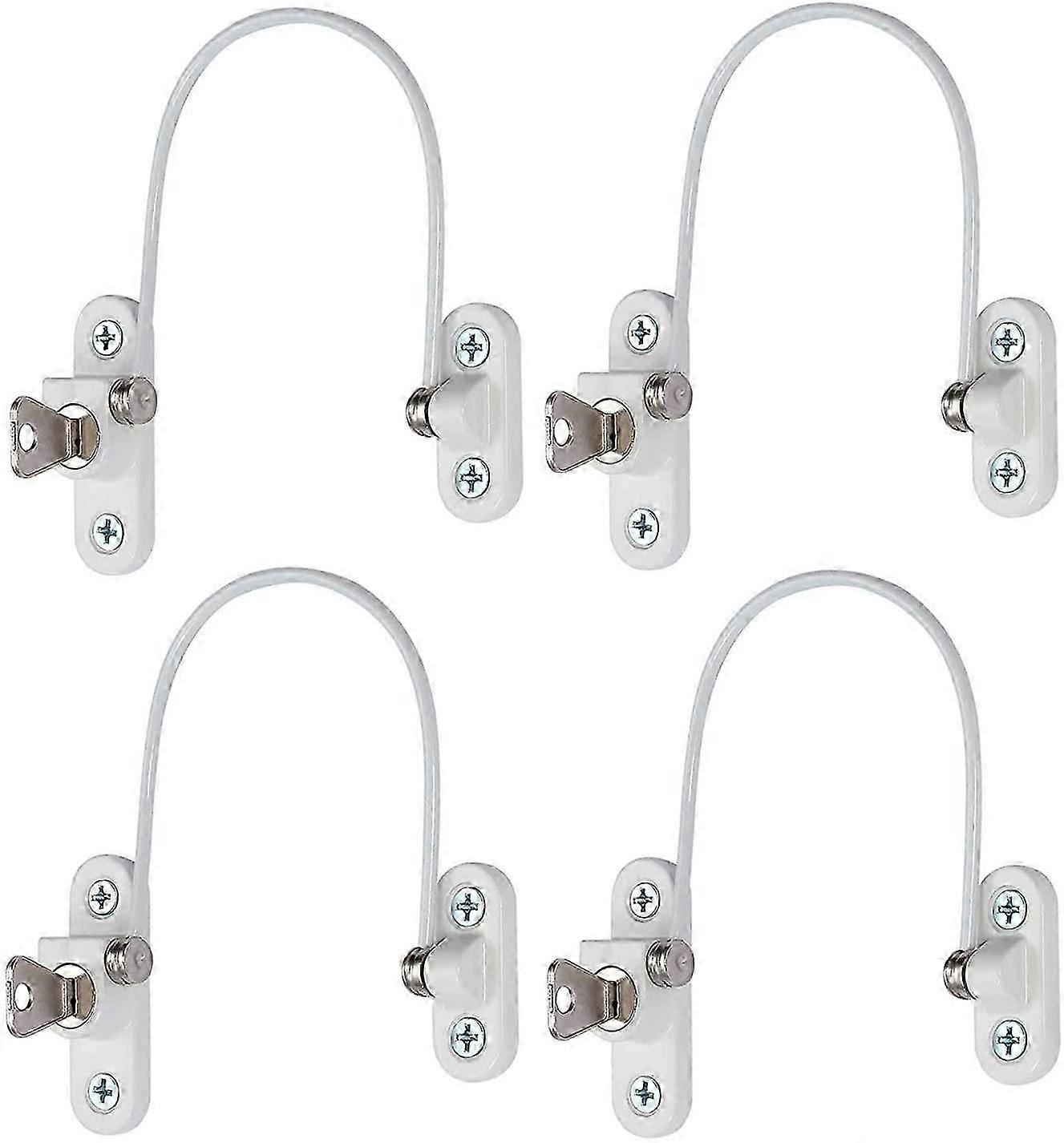 4 PCS Security Window Lock, Window Security Door Lock with Key