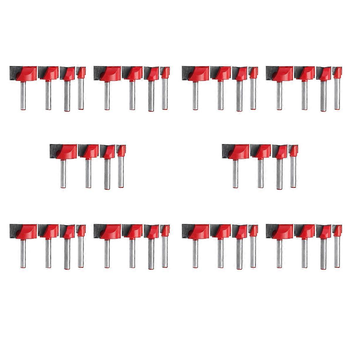 4Pcs Engraving Bit Wood CNC Router Bits 10/15/22/30mm Milling Cutter