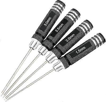 4-piece hexagonal screwdriver set, remote control tools, suitable for 1.5mm, 2mm, 2.5mm, 3mm, for building remote control model cars, boats, helicopte