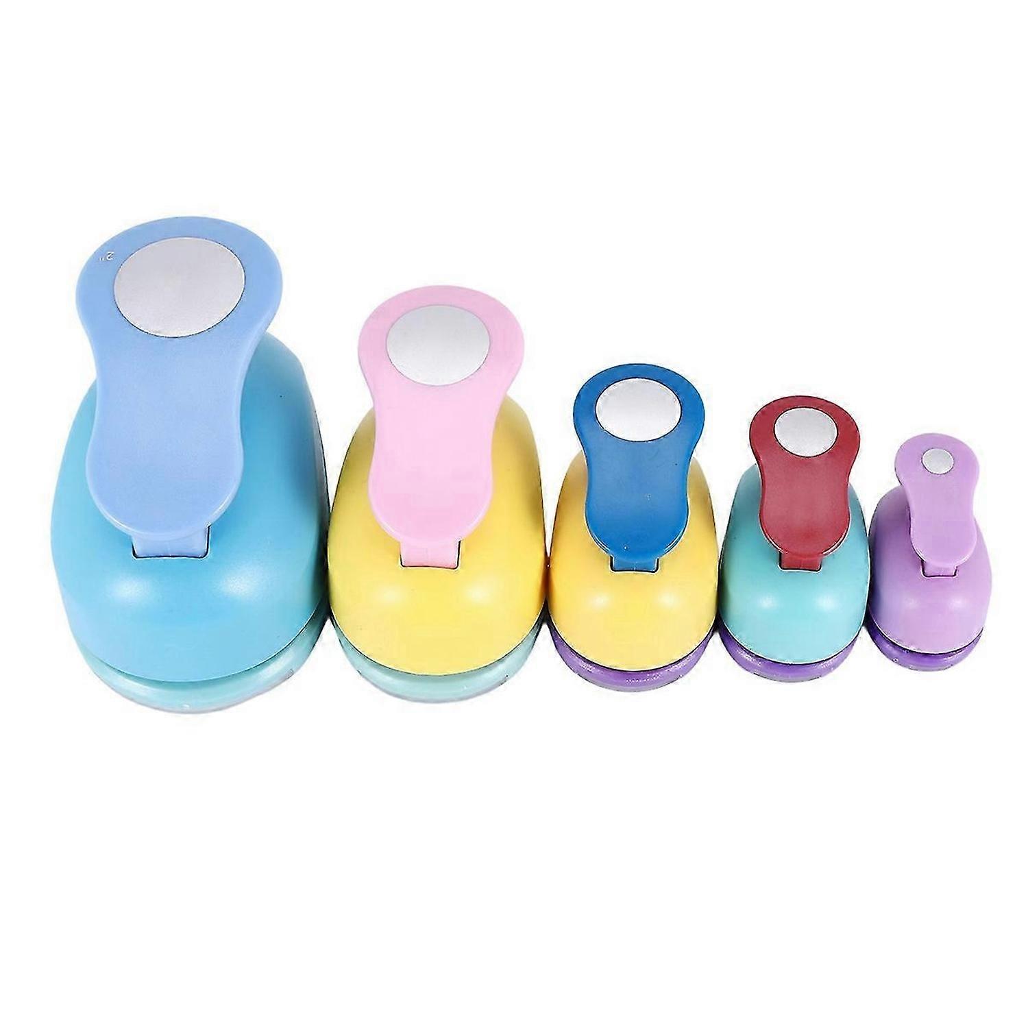Circle Paper Punch, 5 PCS Circle Punches for Paper Crafts, 5 Different Size Circle Hole Punch,Random