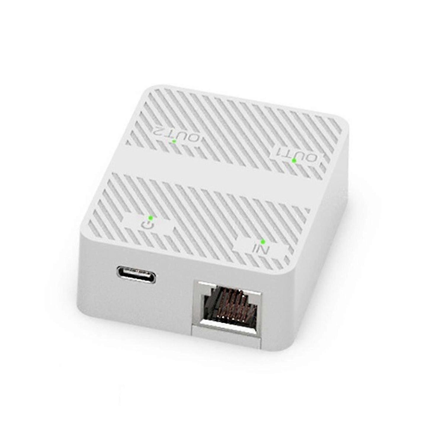 2 Port Gigabit Network Switch RJ45 Switch Network Splitter Cable Extender 1000mbps Selector Adapter
