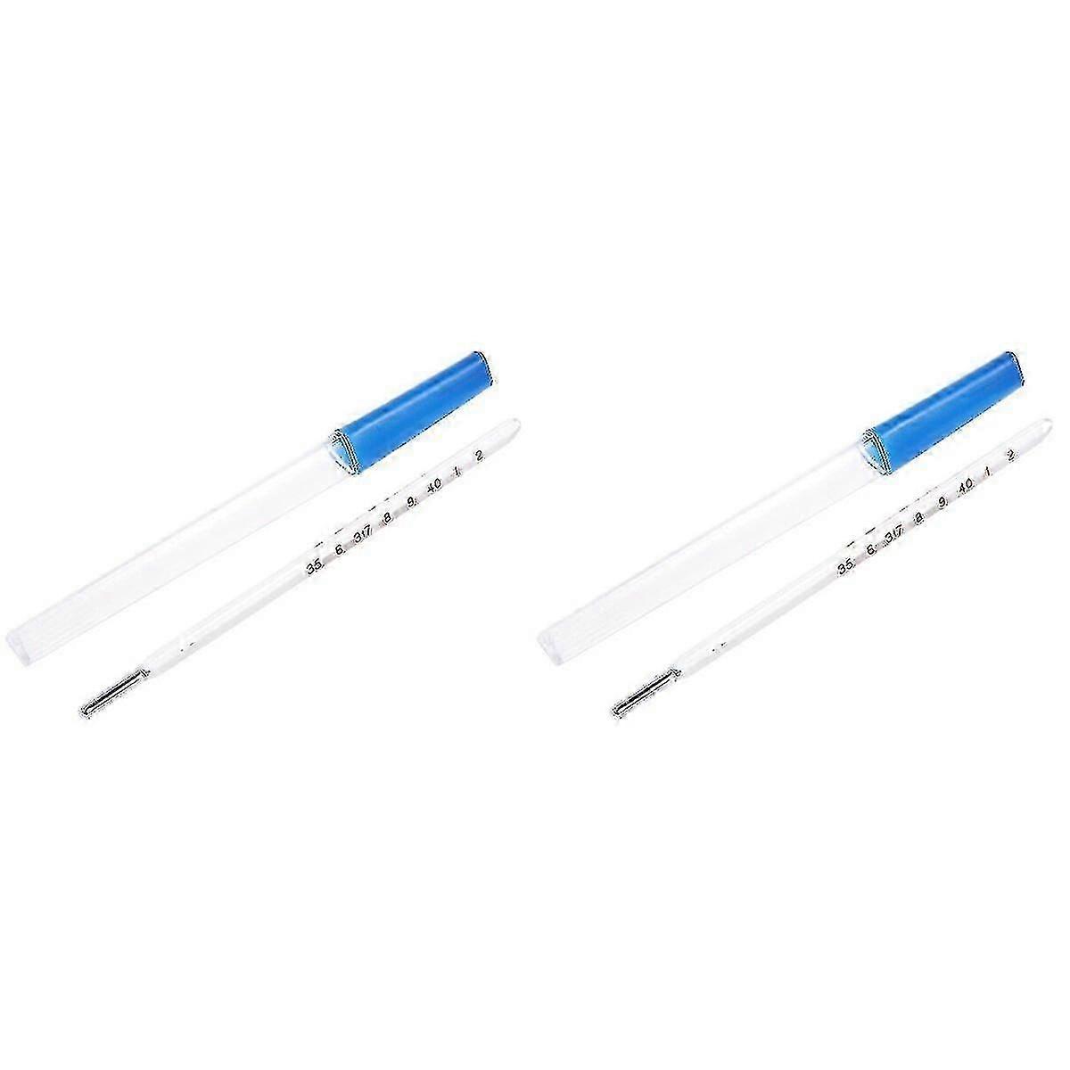 1pc glastermometer trekantet stang oralt termometer til voksne
