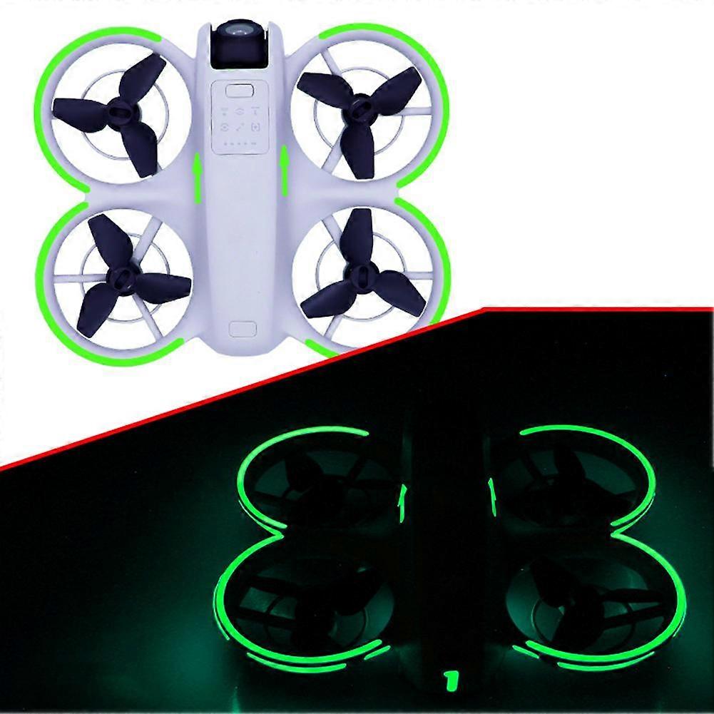 For DJI Neo Luminous Stcikers Waterproof Glow in Dark Drone Decals Enhanced Night Flight Visibility No Power Needed