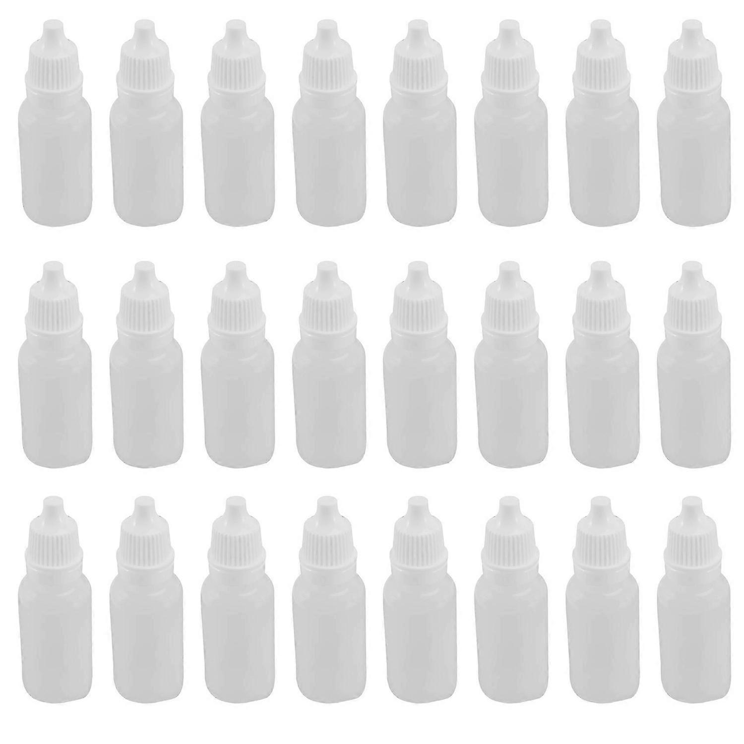 100PCS 15Ml Empty Plastic Squeezable Dropper Bottles Eye Liquid Dropper Refillable Bottles