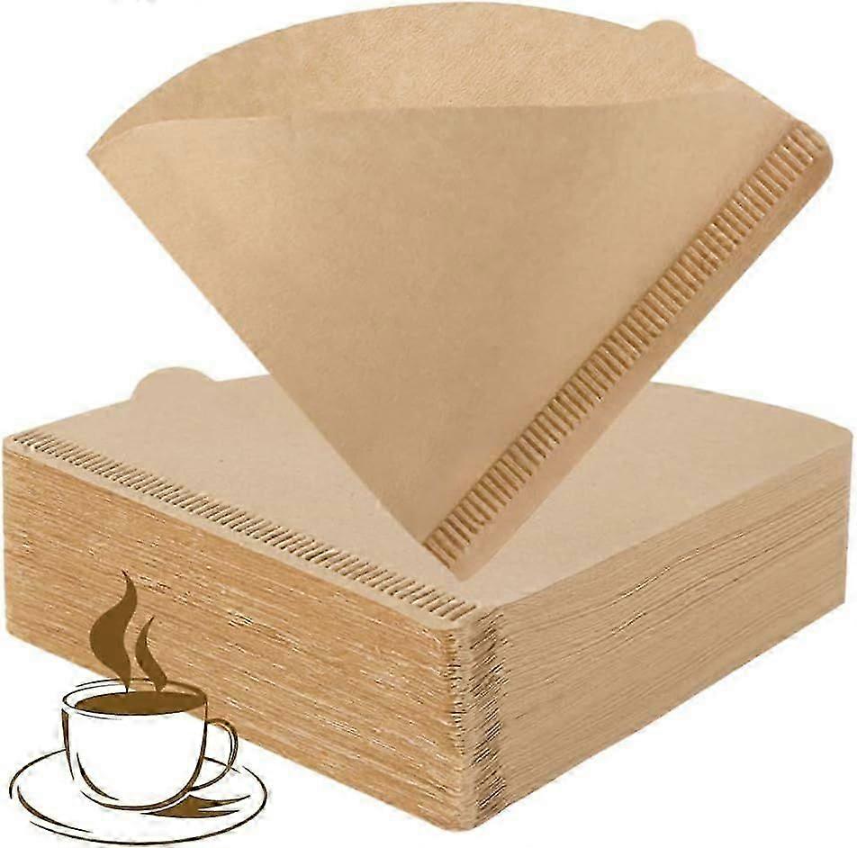 Coffee Filter,Size 01 Natural Unbleached Disposable Coffee Filters Paper Fit for