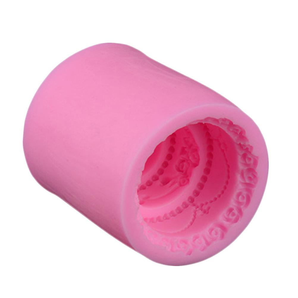 Silicone Fondant Molds Three Layer Cake Shape For Birthday Wedding Cake Making Random Color 5.5x5.5x6cm 1Pack