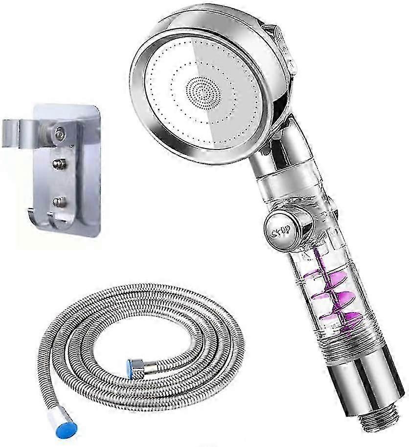3PCS Water Saving Shower Head for 2022 - 3 Mode High Pressure Shower Head with 1.5m Hose + Self Adhesive Mount