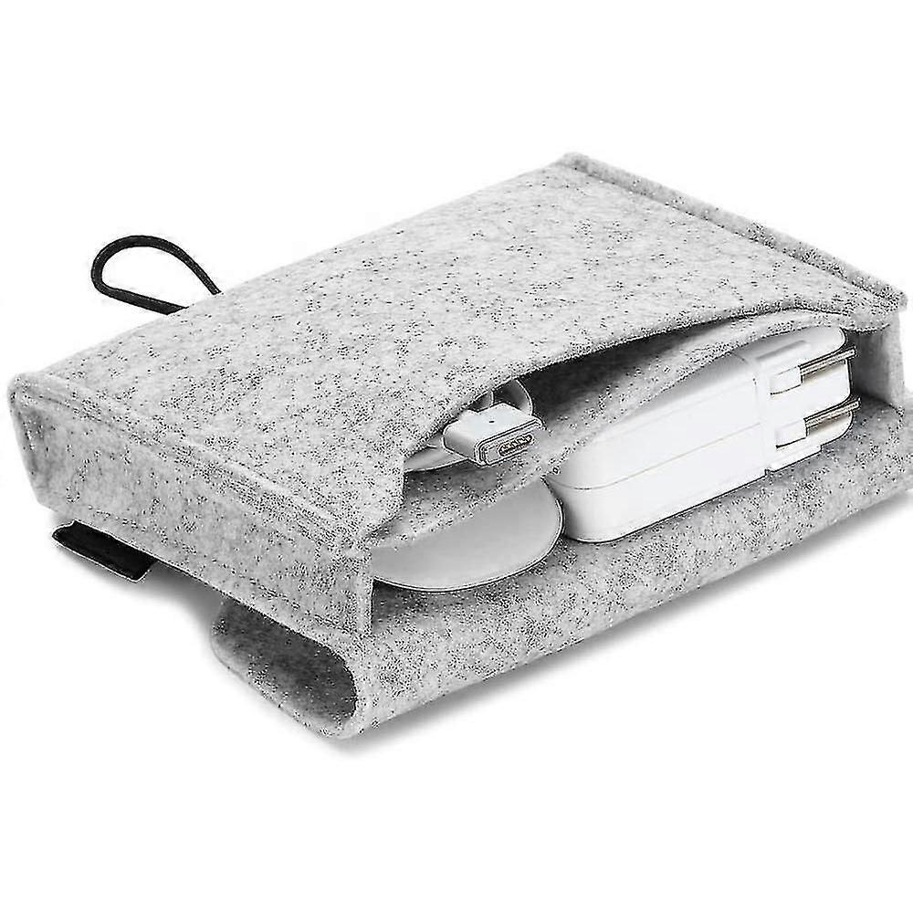 Portable Felt Storage Bag-Electronics Accessories Protective Case Pouch