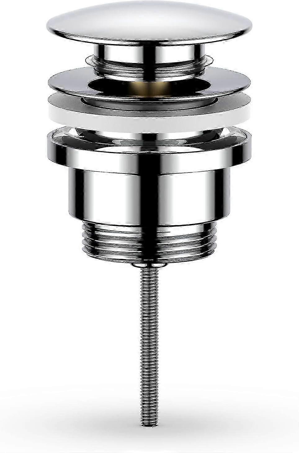 Chrome Washbasin Drain Without Overflow, Suitable for Vanity Basin Drain Set
