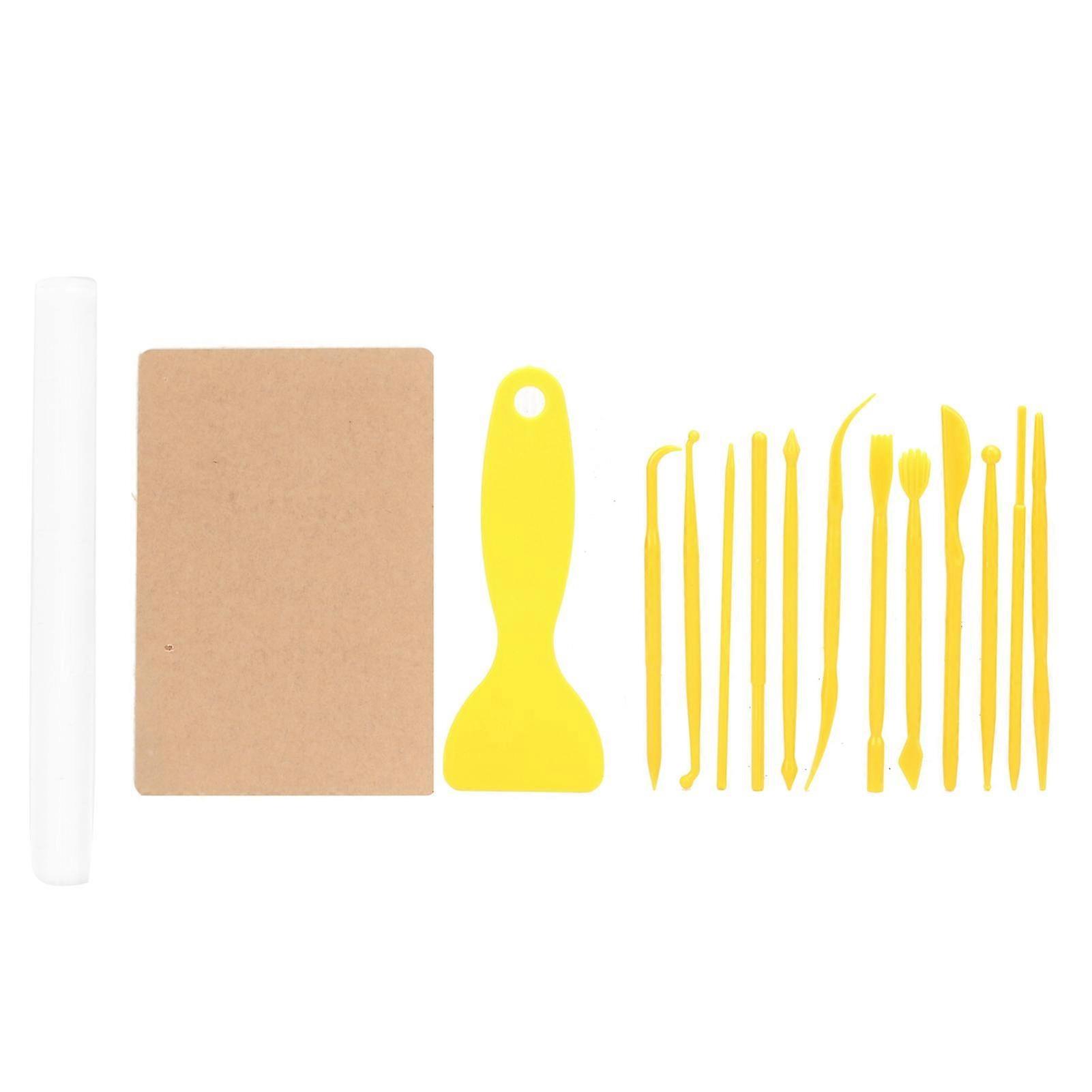 17pcs Clay Sculpting Tools DIY Multipurpose Acrylic Modeling Pottery Set for Craft Projects