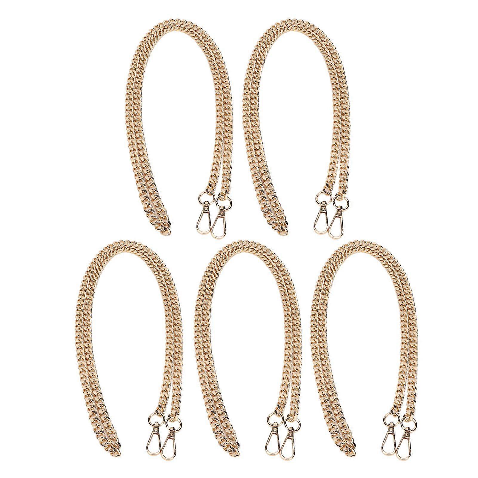 2025 Latest Model  5pcs Metal Curb Chains 3.9ft Each DIY Handcraft Rustproof