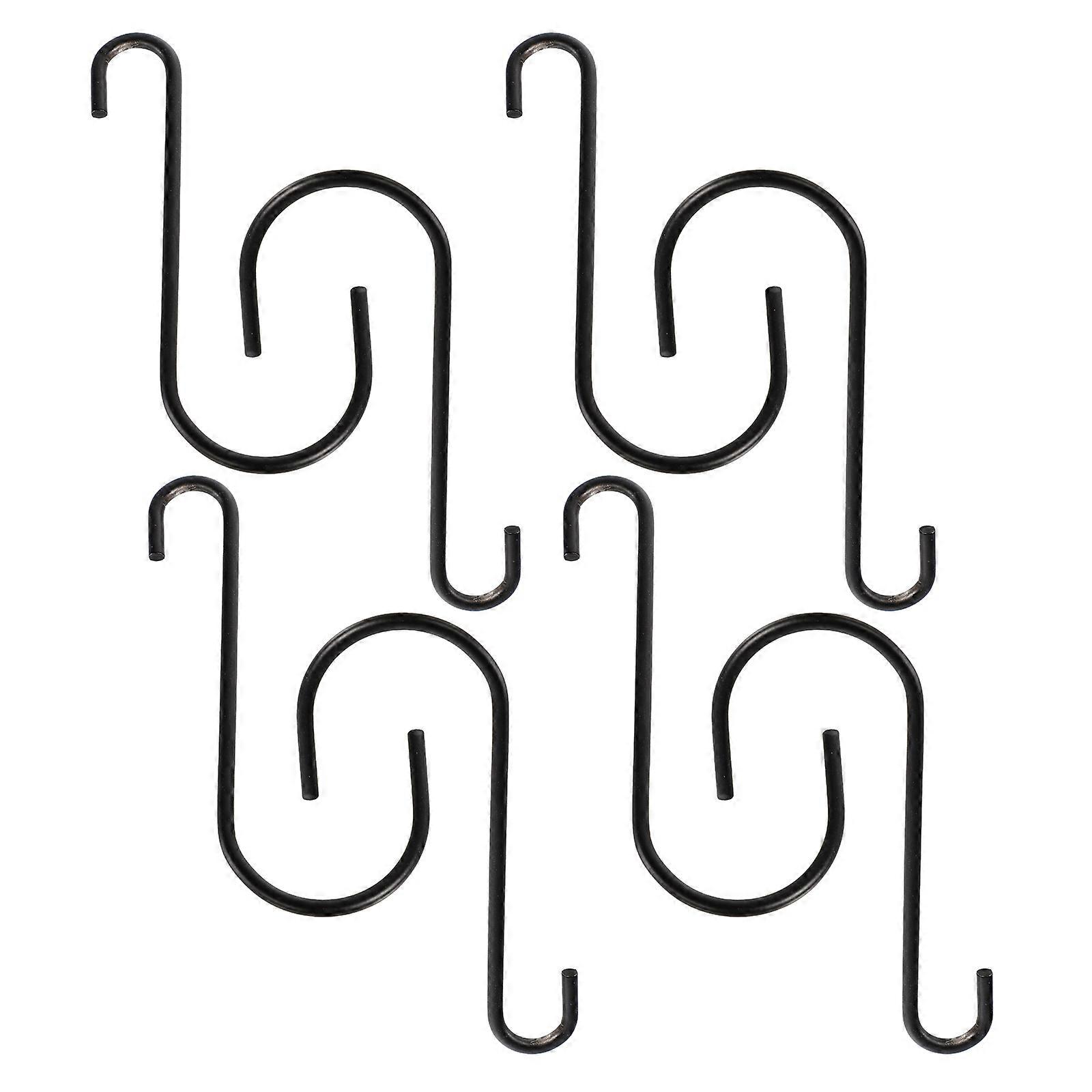 Multipurpose Iron Hooks for Outdoor Use Black of 10pcs 2.5cm
