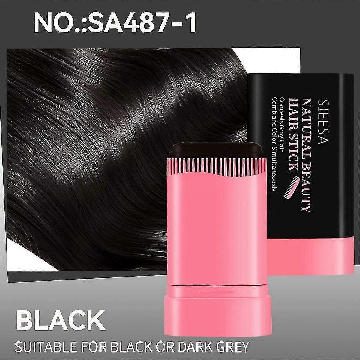 Tintura per capelli pettine sicura e conveniente, tintura per capelli istantanea pettine 2 in 1, impermeabile a prova di sudore, copertura dei capelli grigi non permanente, colore dei capelli portatile a 3 colori