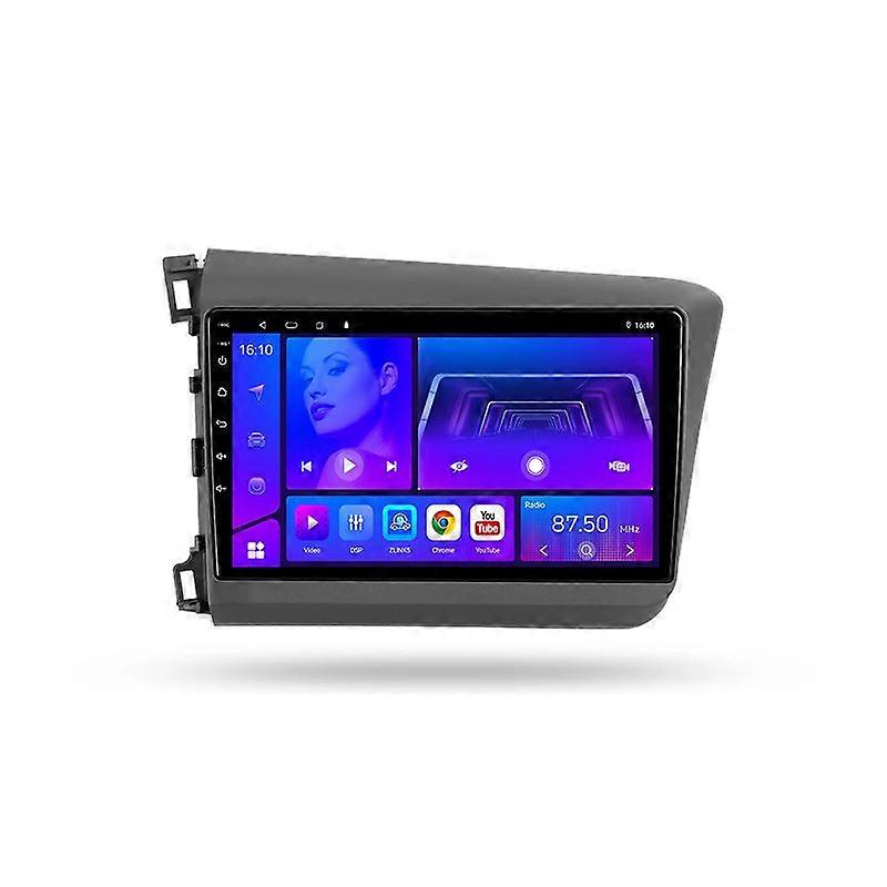 2 Din For Honda Civic 9 FB FK FD 2011 - 2015 4G 8-core WIFI Android Auto Car Radio Player Stereo Tesla Vetical Screen 9 Car Multimedia Video Player GP
