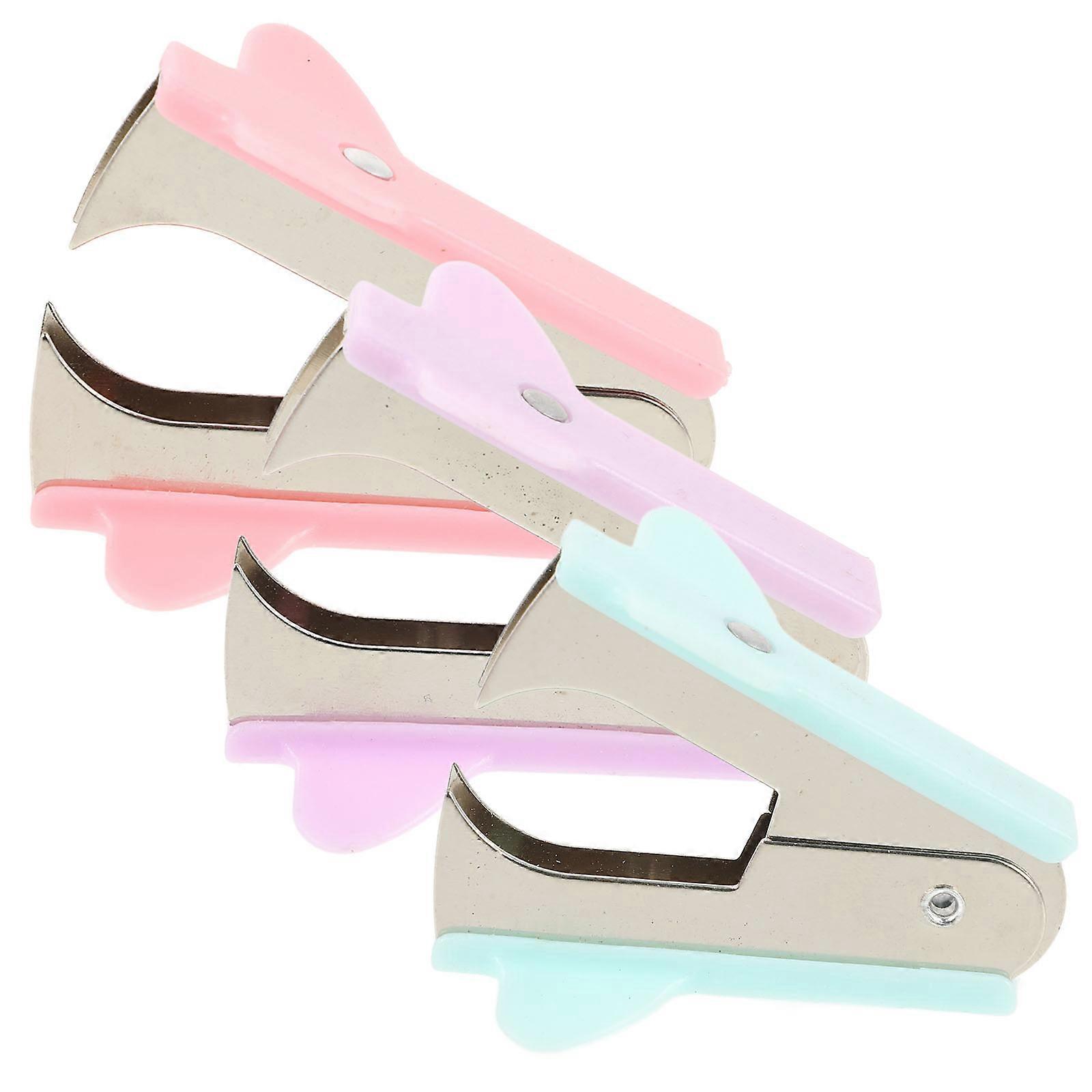 Staple Remover Tool Office Colleagues Mint Green Mechanism 3Pcs