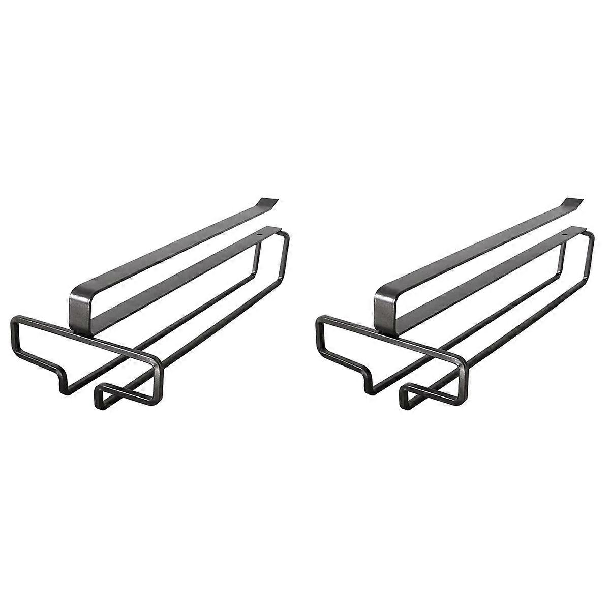 Wine Glass Rack, Under Cabinet Wine Glass Holder, Stemware Rack-B