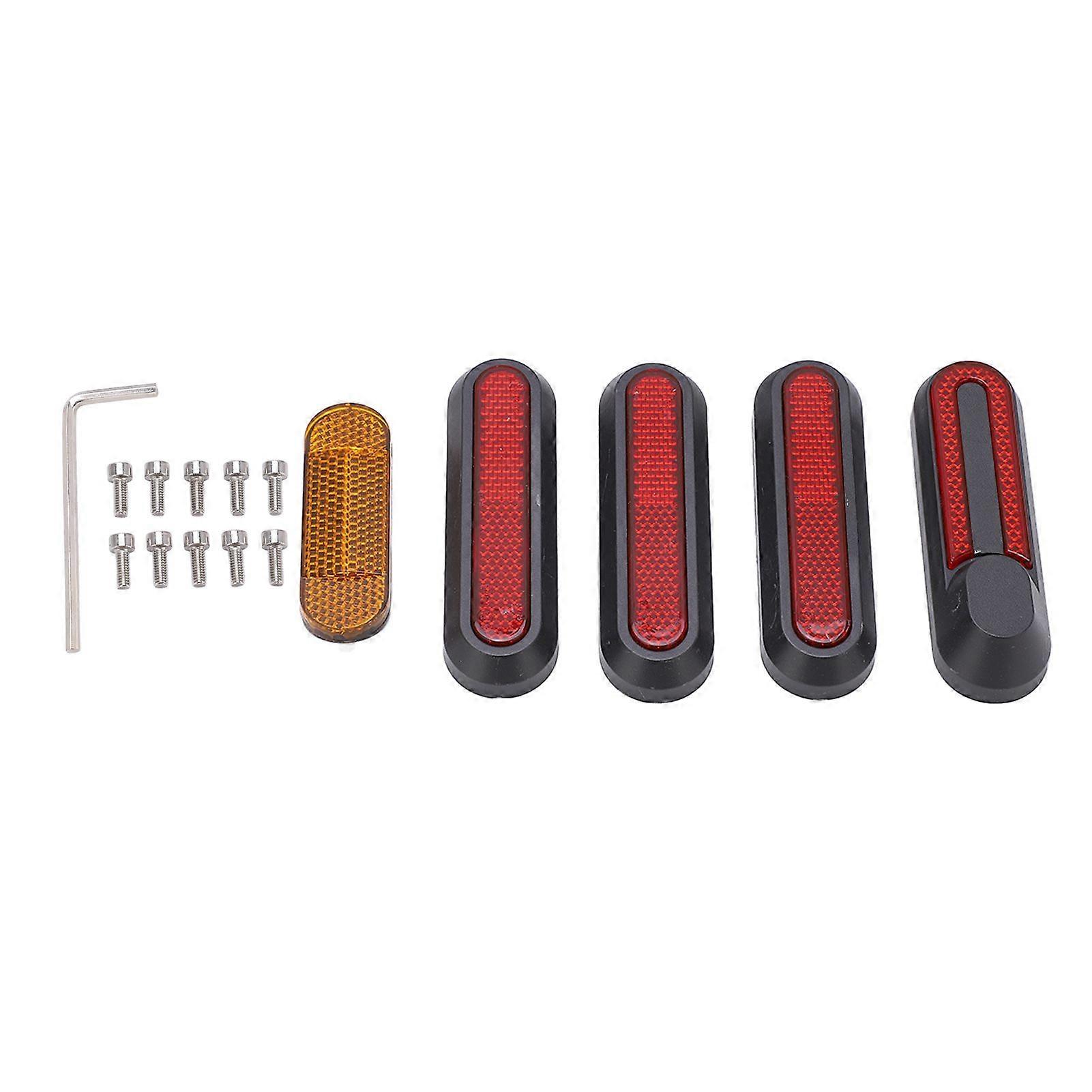 5個の電動スクーターホイールハブカバー安全ドライブXiaomi M365Red YMQX用の電動スクーターアクセサリーを簡単に取り付けます)