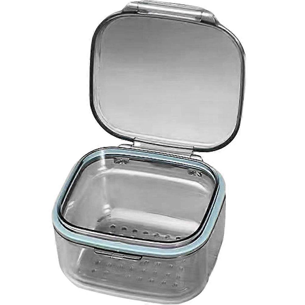 Breathable Retainer Container Travel Retainer Case Thin Shape Washing 1Set